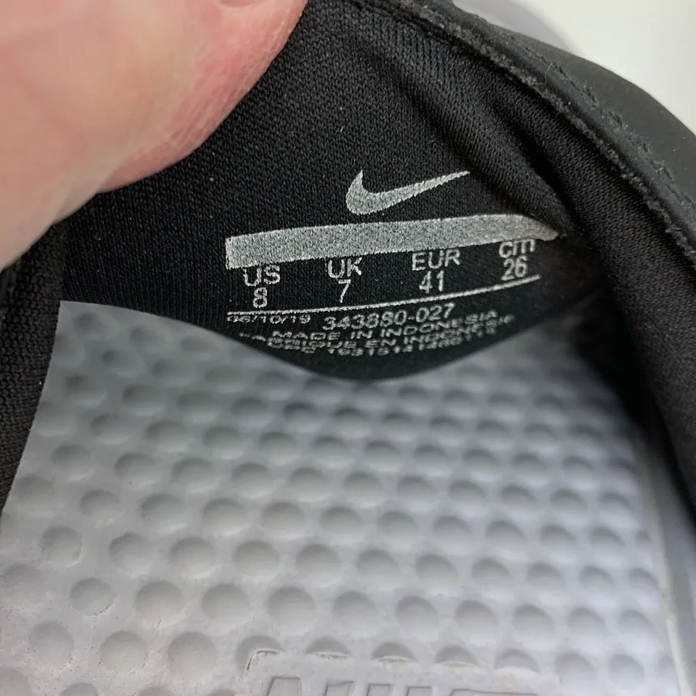 Nike Benassi JDI Grey/Volt/Black Men's Slides Sandals- 343880-027 Size 8